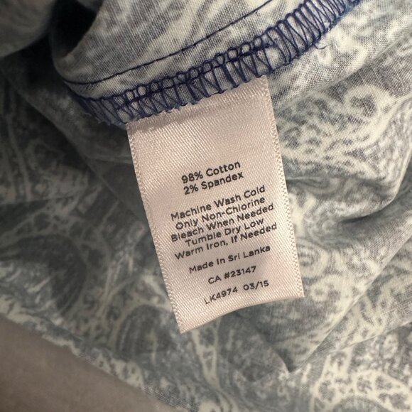 TALBOTS WOMENS BLUE PULL ON SKIRT SIZE 12 - Picture 8 of 8